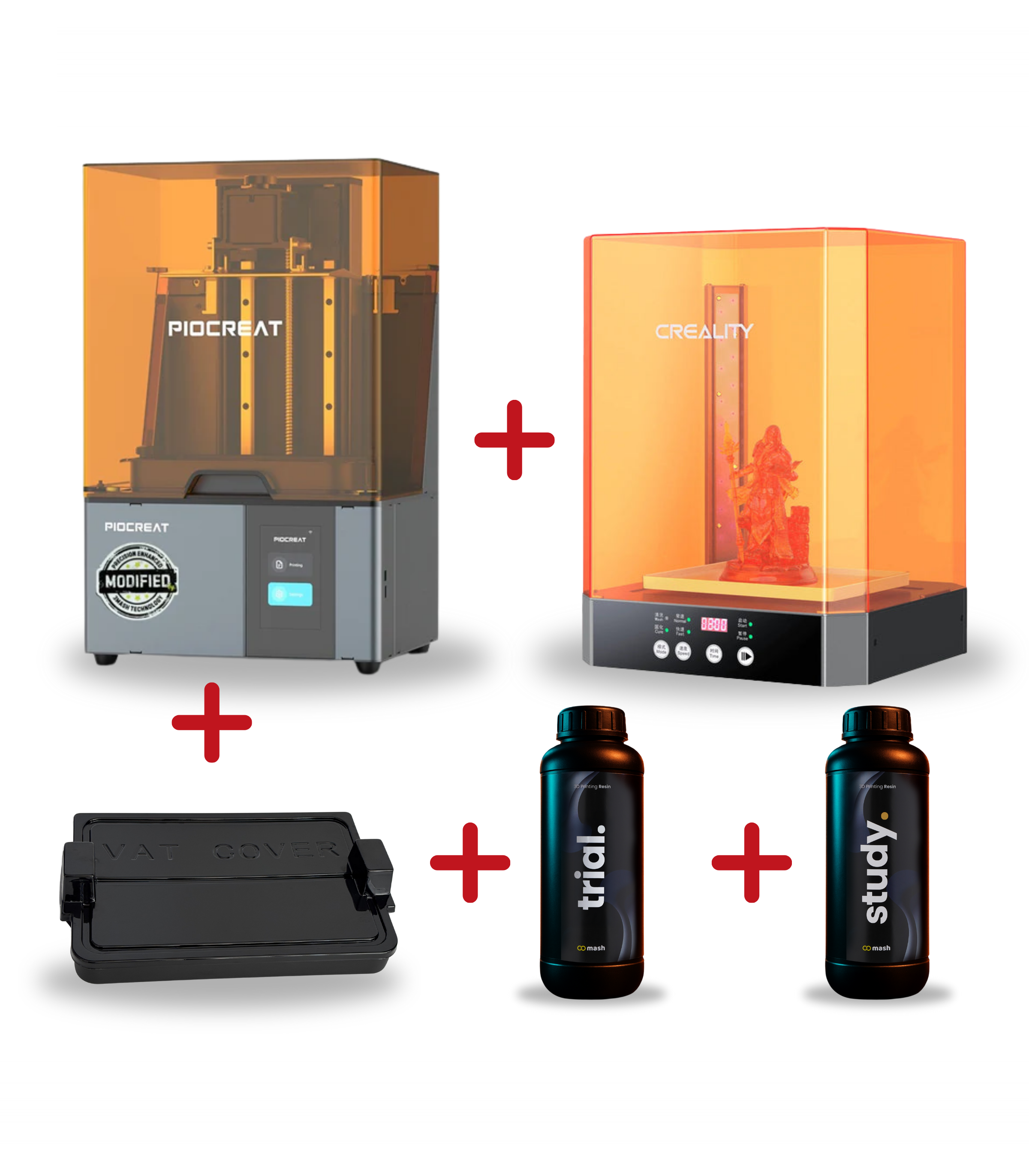 Piocreat C01 14K MSLA 3D Yazıcı - Modified by 3Mash - Dental Başlangıç Paketi